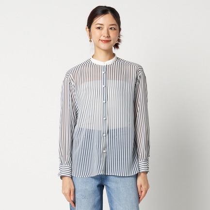 the EDITOR SHIRT (CHIFFON) 詳細画像 ホワイト 1