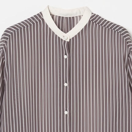 the EDITOR SHIRT (CHIFFON) 詳細画像 ミディアムグレー 2