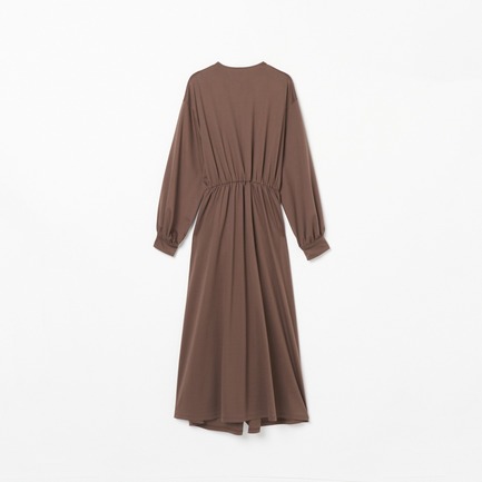 DOUBLE JERSEY RUFFLE DRESS 詳細画像 ダークブラウン 1