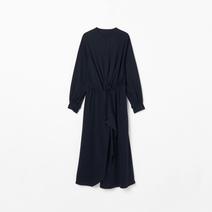 DOUBLE JERSEY RUFFLE DRESS