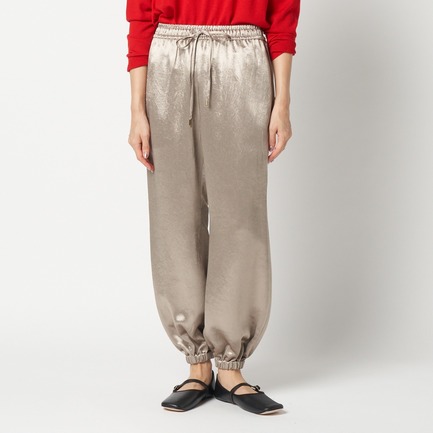 SHINY TWILL BALLOON PANTS 詳細画像 ダークブラウン 1