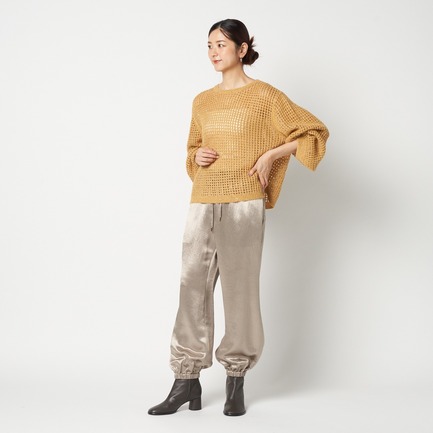 SHINY TWILL BALLOON PANTS 詳細画像 ダークブラウン 5