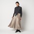 SHINY TWILL PLEATED SKIRT 詳細画像