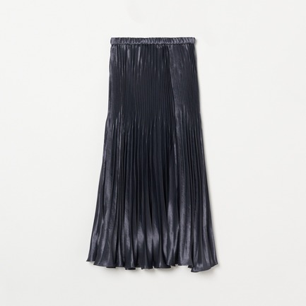 SHINY TWILL PLEATED SKIRT 詳細画像 チャコールグレー 1