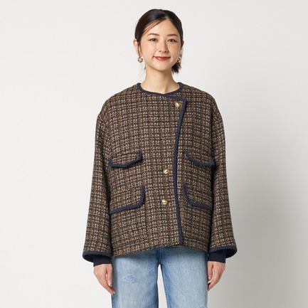 TWEED BIG JACKET 詳細画像 ダークブラウン 1