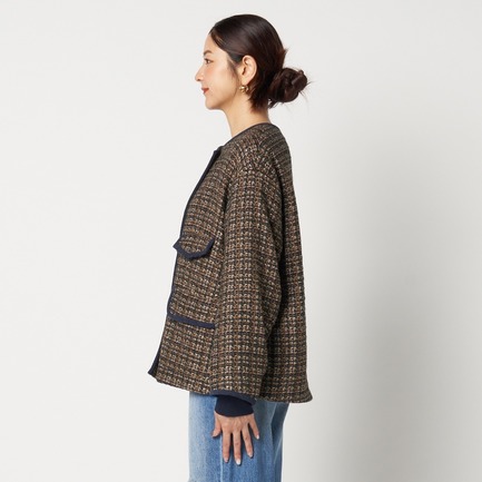 TWEED BIG JACKET 詳細画像 ダークブラウン 2