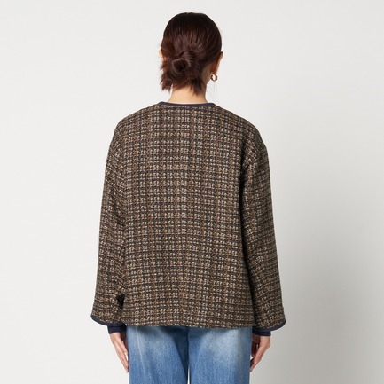 TWEED BIG JACKET 詳細画像 ダークブラウン 3