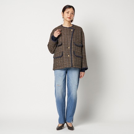 TWEED BIG JACKET 詳細画像 ダークブラウン 5