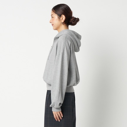 CROPPED SWEAT ZIP HOODIE 詳細画像 ミディアムグレー 6