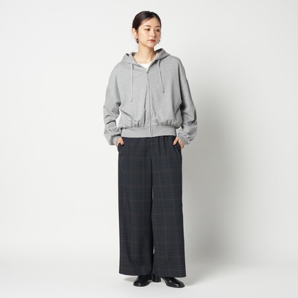 CROPPED SWEAT ZIP HOODIE 詳細画像 ミディアムグレー 9