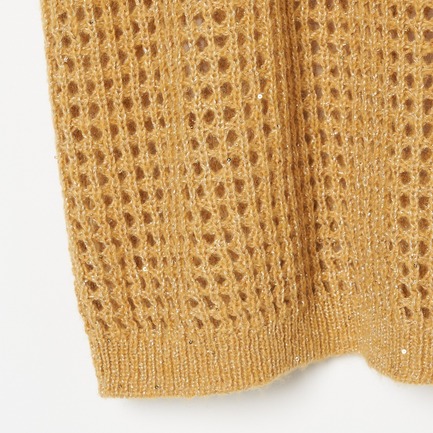 SHEER SPANGLE KNIT 詳細画像 イエロー 4