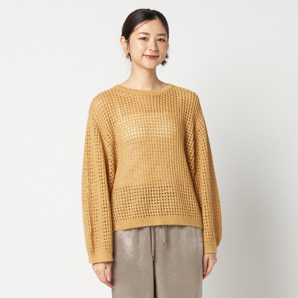 SHEER SPANGLE KNIT 詳細画像 イエロー 5