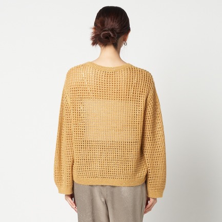 SHEER SPANGLE KNIT 詳細画像 イエロー 7