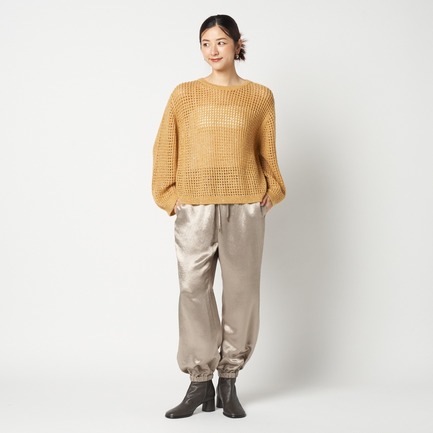 SHEER SPANGLE KNIT 詳細画像 イエロー 9