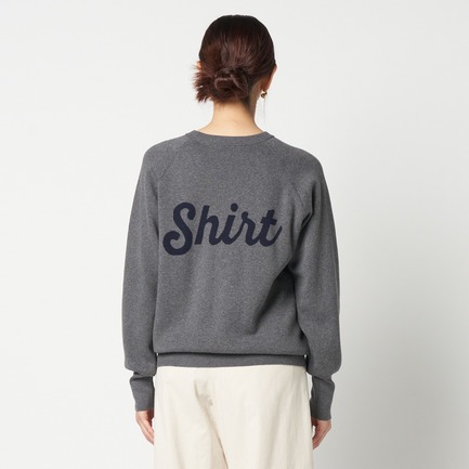 DOUBLE JACQUARD LOGO KNIT 詳細画像 ミディアムグレー 3