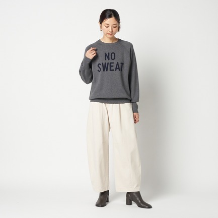 DOUBLE JACQUARD LOGO KNIT 詳細画像 ミディアムグレー 5