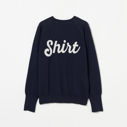 DOUBLE JACQUARD LOGO KNIT 詳細画像 ネイビー 1