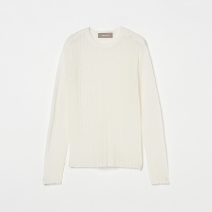 POINTAIL LONG SLEEVE KNIT TEE
