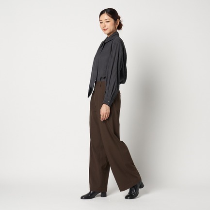 TUCK STRAIGHT PANTS 詳細画像 ダークブラウン 11