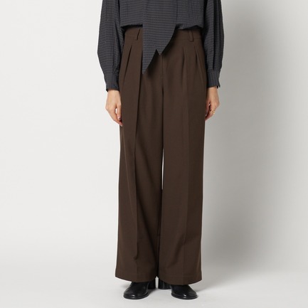 TUCK STRAIGHT PANTS 詳細画像 ダークブラウン 7