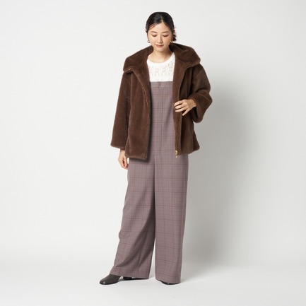 MINK FAUX FUR HOODIE BLOUSON 詳細画像 ダークブラウン 12