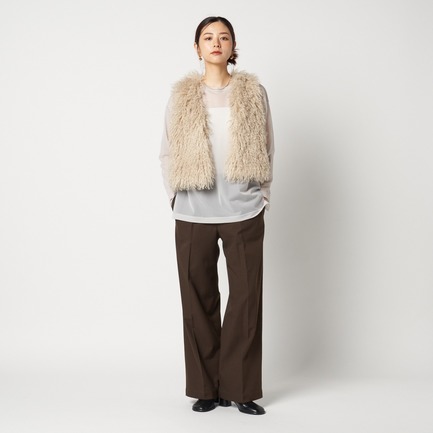 SHEEP FAUX FUR GILET 詳細画像 アイボリー 1
