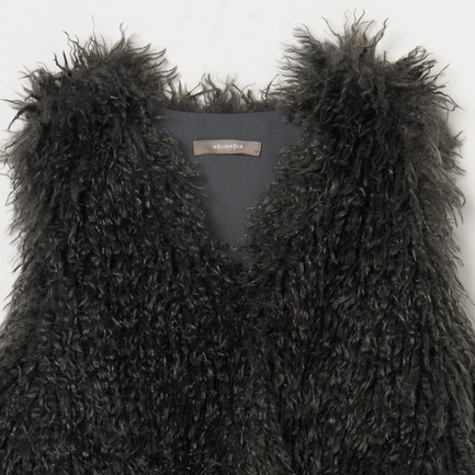 SHEEP FAUX FUR GILET 詳細画像 チャコールグレー 2