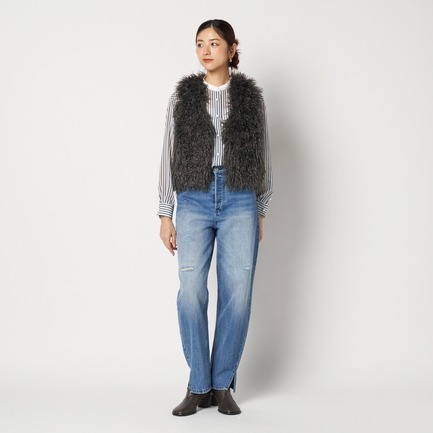 SHEEP FAUX FUR GILET 詳細画像 チャコールグレー 9