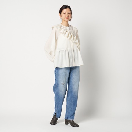 DETACHABLE FRILL BLOUSE 詳細画像 アイボリー 10