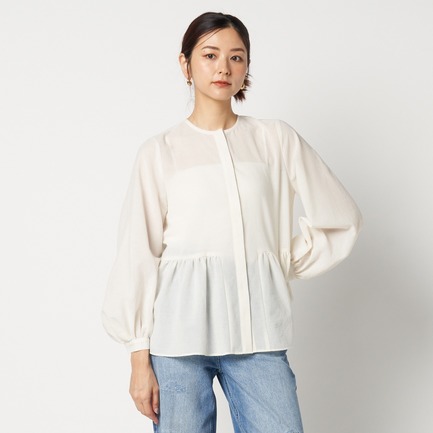 DETACHABLE FRILL BLOUSE 詳細画像 アイボリー 5