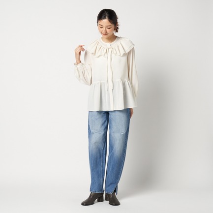 DETACHABLE FRILL BLOUSE 詳細画像 アイボリー 9