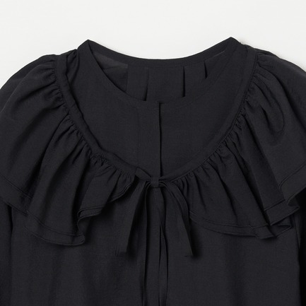 DETACHABLE FRILL BLOUSE 詳細画像 ブラック 2