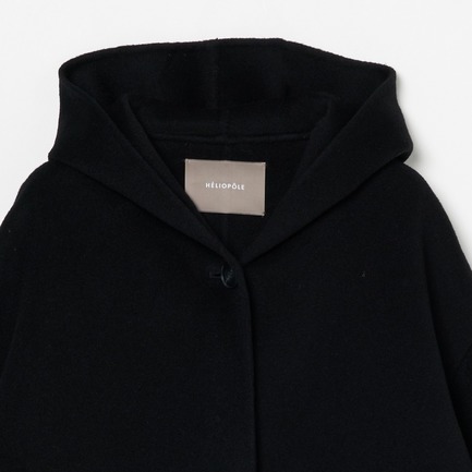 DOUBLE FACE HOODIE COAT 詳細画像 ブラック 2