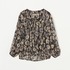 DEVEAUX PRINT GATHERED BLOUSE 詳細画像