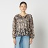 DEVEAUX PRINT GATHERED BLOUSE 詳細画像