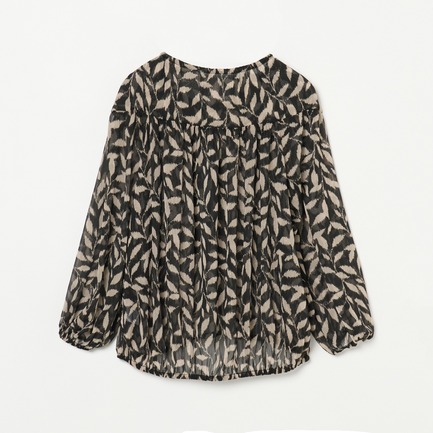 DEVEAUX PRINT GATHERED BLOUSE 詳細画像 モノトーン系 1