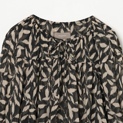 DEVEAUX PRINT GATHERED BLOUSE 詳細画像 モノトーン系 2
