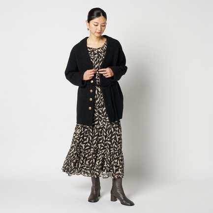 DEVEAUX PRINT GATHERED BLOUSE 詳細画像 モノトーン系 6