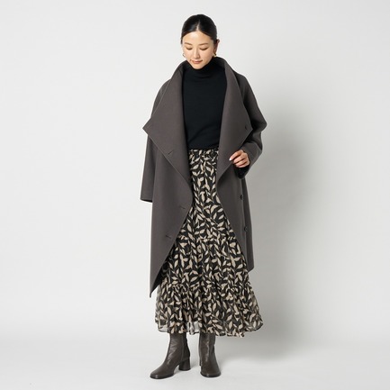 DEVEAUX PRINT GATHERED SKIRT 詳細画像 モノトーン系 5