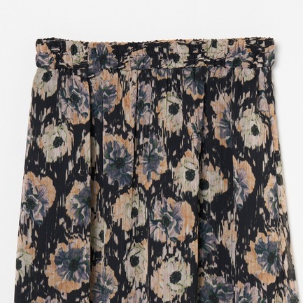 DEVEAUX PRINT GATHERED SKIRT 詳細画像 オレンジ系 2