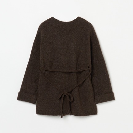 HERRINGBONE KNIT JACKET 詳細画像 ダークブラウン 1