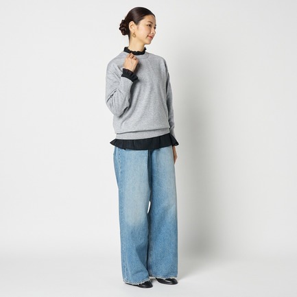 SIDE V GUSSET KNIT 詳細画像 ミディアムグレー 5