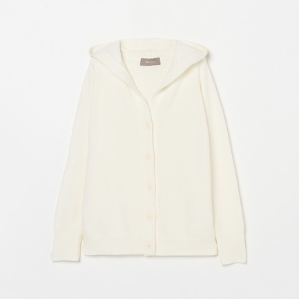 KNIT HOODIE CARDIGAN