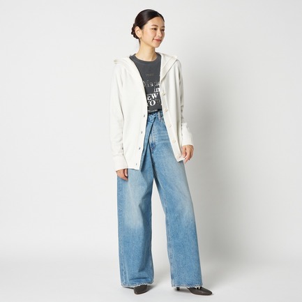 KNIT HOODIE CARDIGAN 詳細画像 アイボリー 6