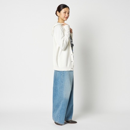 KNIT HOODIE CARDIGAN 詳細画像 アイボリー 7
