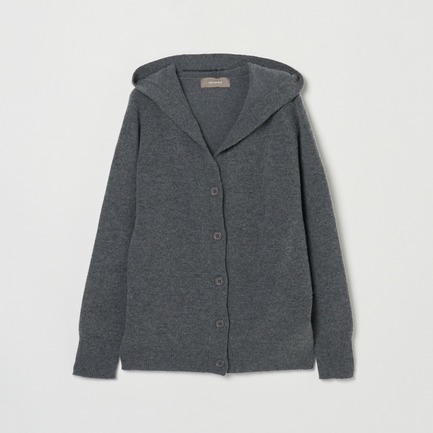 KNIT HOODIE CARDIGAN
