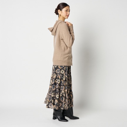 KNIT HOODIE CARDIGAN 詳細画像 ダークブラウン 5