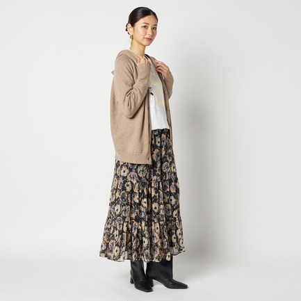 KNIT HOODIE CARDIGAN 詳細画像 ダークブラウン 6