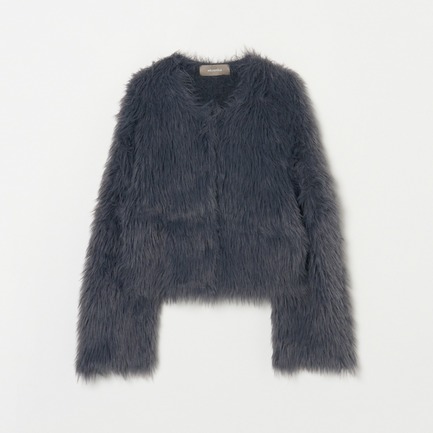 FUR KNIT CARDIGAN