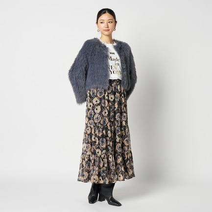 FUR KNIT CARDIGAN 詳細画像 ミディアムグレー 6